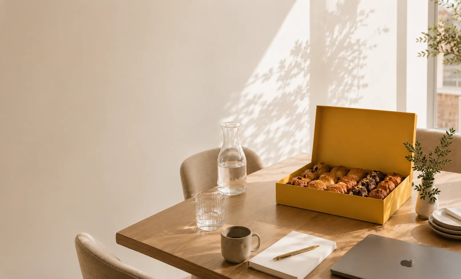 Petit-déjeuner et plateaux d'entreprise L'Écrin Traiteur livrés à Paris et en Île-de-France