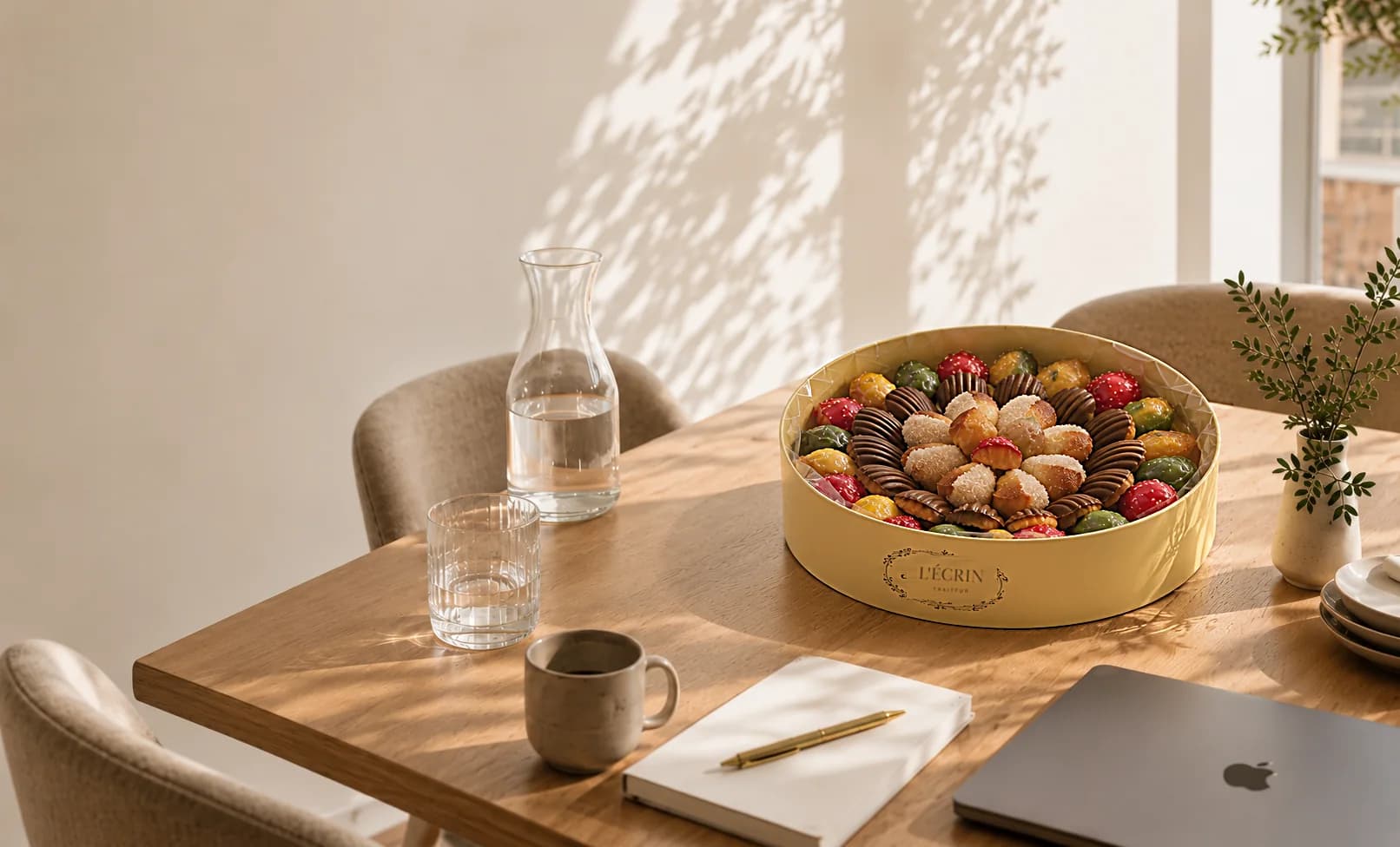 Petit-déjeuner et plateaux d'entreprise L'Écrin Traiteur livrés à Paris et en Île-de-France